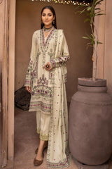 Palaash by Johra Unstitched 3 Piece Embroidered Leather Peach Collection'2022-JH-452