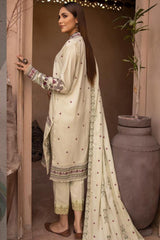 Palaash by Johra Unstitched 3 Piece Embroidered Leather Peach Collection'2022-JH-452