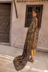 Desire by Johra Unstitched 3 Piece Digital Printed Leather Peach Collection'2022-JH-64