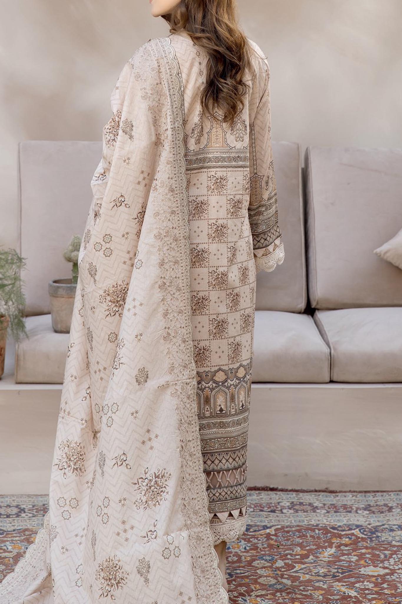 Sila by Johra Unstitched 3 Piece Emb & Printed Lawn Collection'2024-JH-85