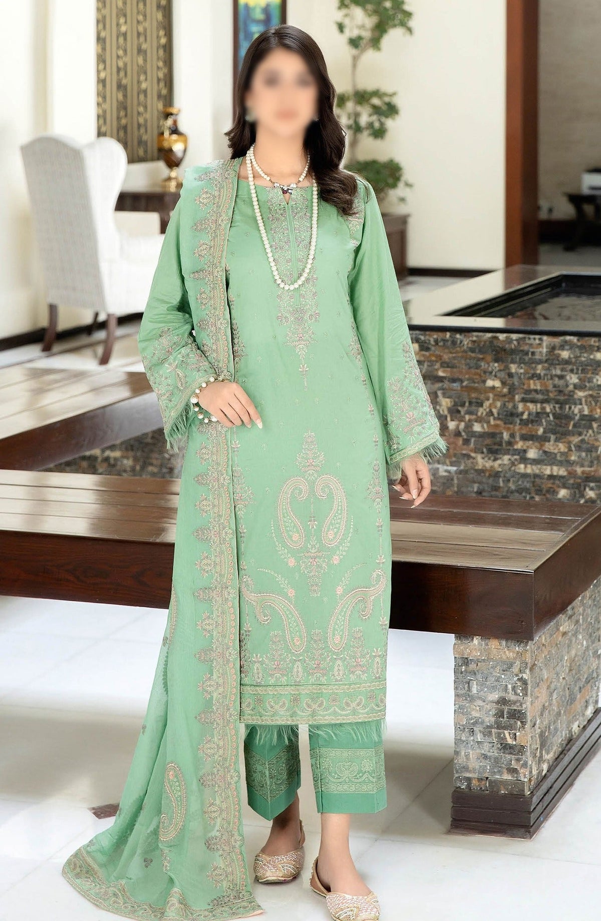 Elysia by Johra Unstitched 3 Piece Emb Lawn Collection'2024-JH-888
