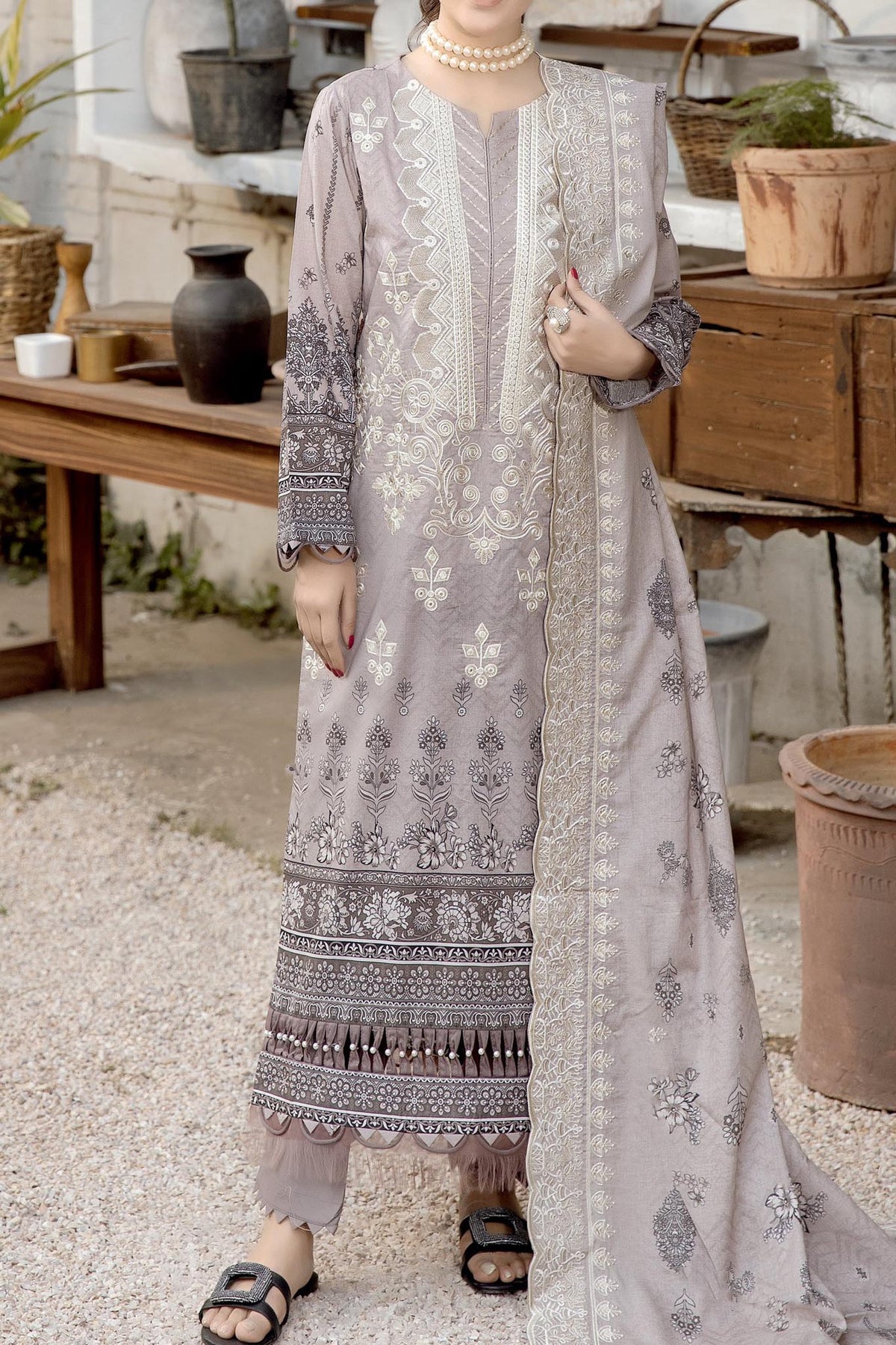 Sila by Johra Unstitched 3 Piece Emb & Printed Lawn Collection'2024-JH-90