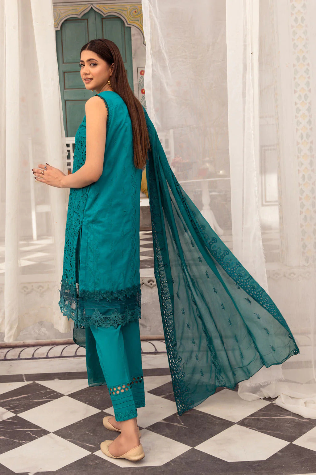 Suhana by Johra Unstitched 3 Piece Festive Chikankari Lawn Collection'2023-JH-283