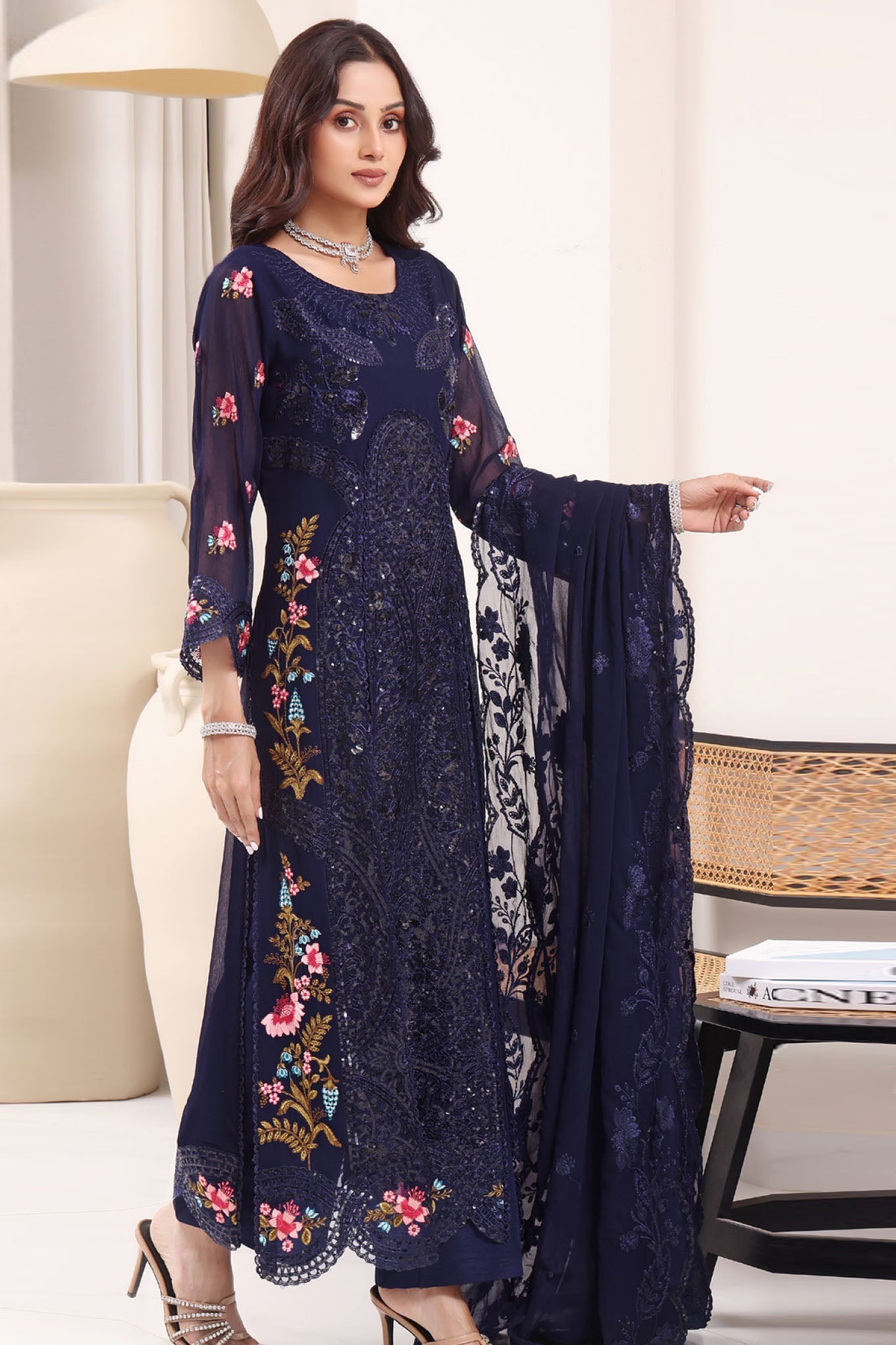 Jahanara By Soghat Unstitched 3 Piece Formals Collection'2025-JHA-03
