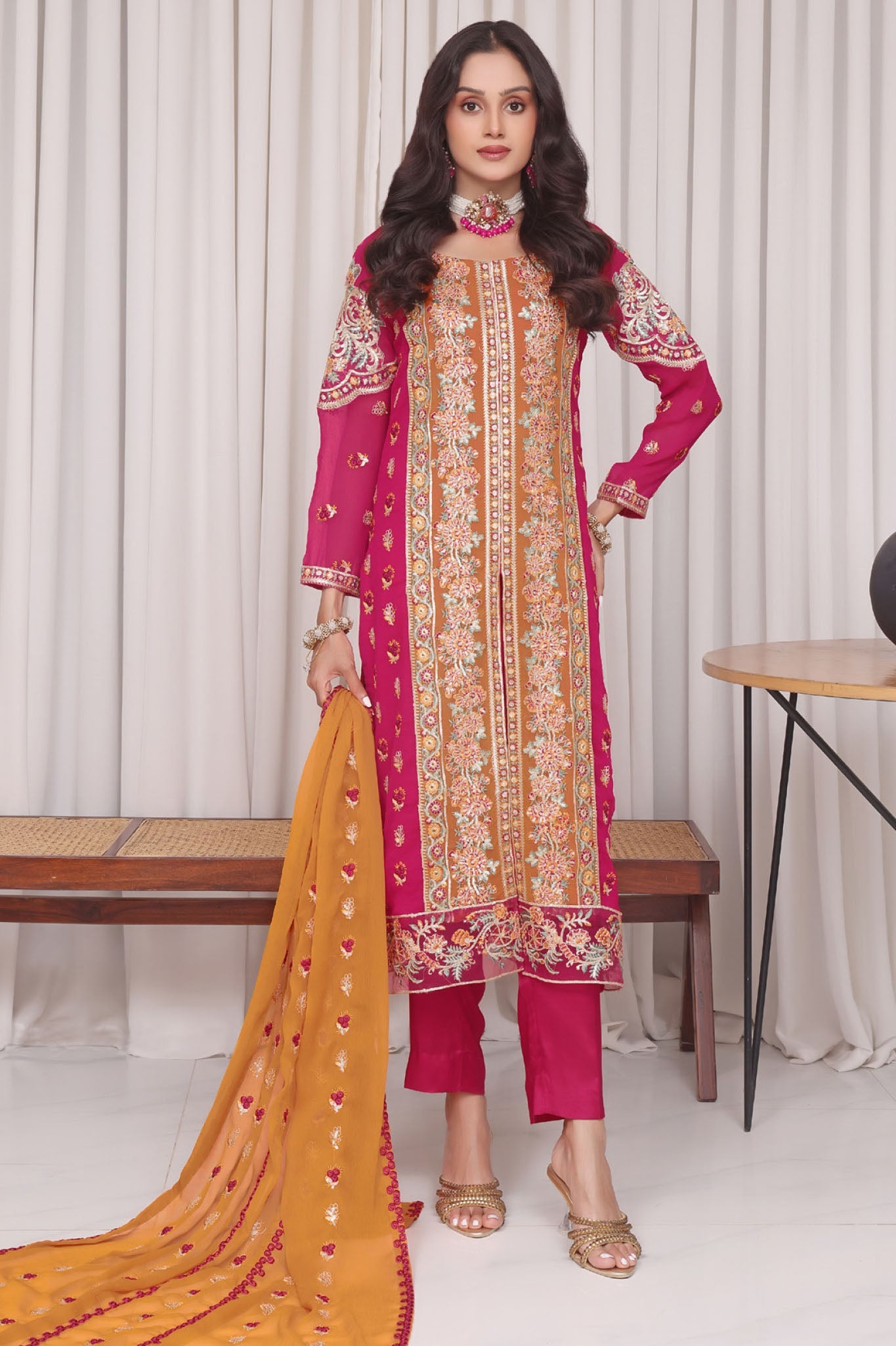 Jahanara By Soghat Unstitched 3 Piece Formals Collection'2025-JHA-07