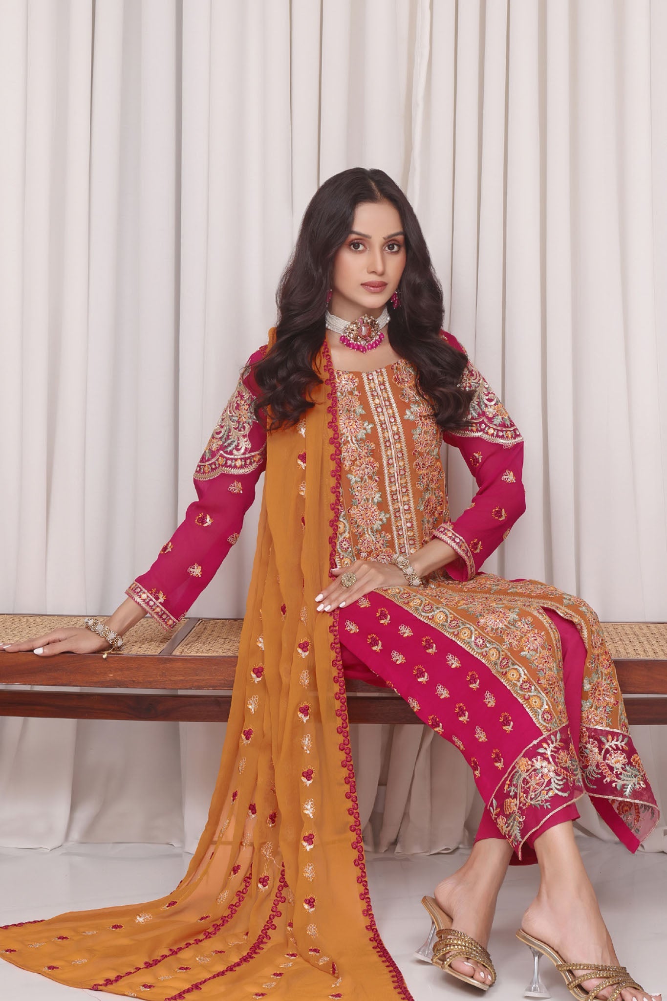 Jahanara By Soghat Unstitched 3 Piece Formals Collection'2025-JHA-07