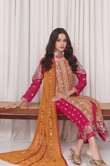 Jahanara By Soghat Unstitched 3 Piece Formals Collection'2025-JHA-07