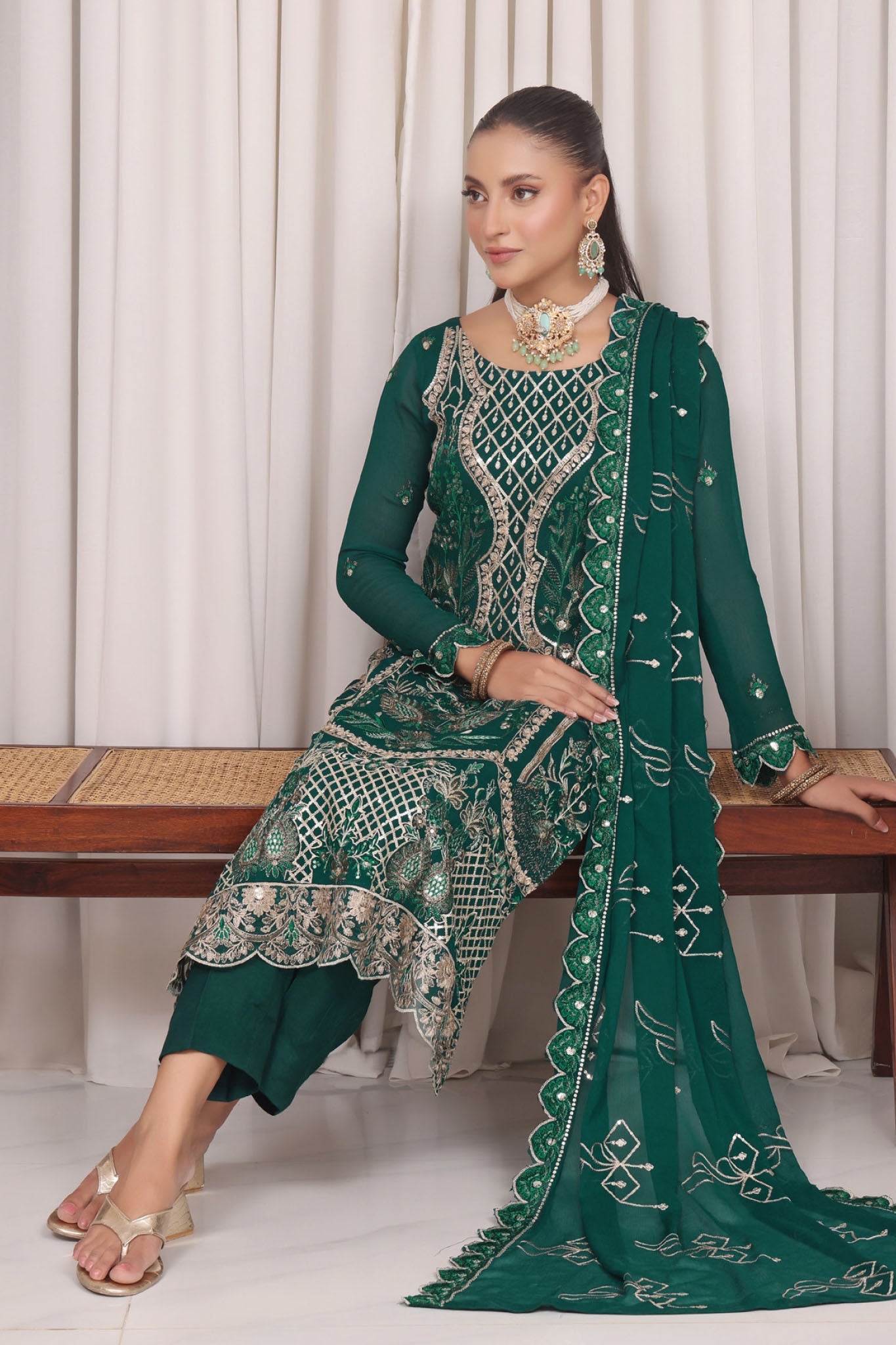 Jahanara By Soghat Unstitched 3 Piece Formals Collection'2025-JHA-08