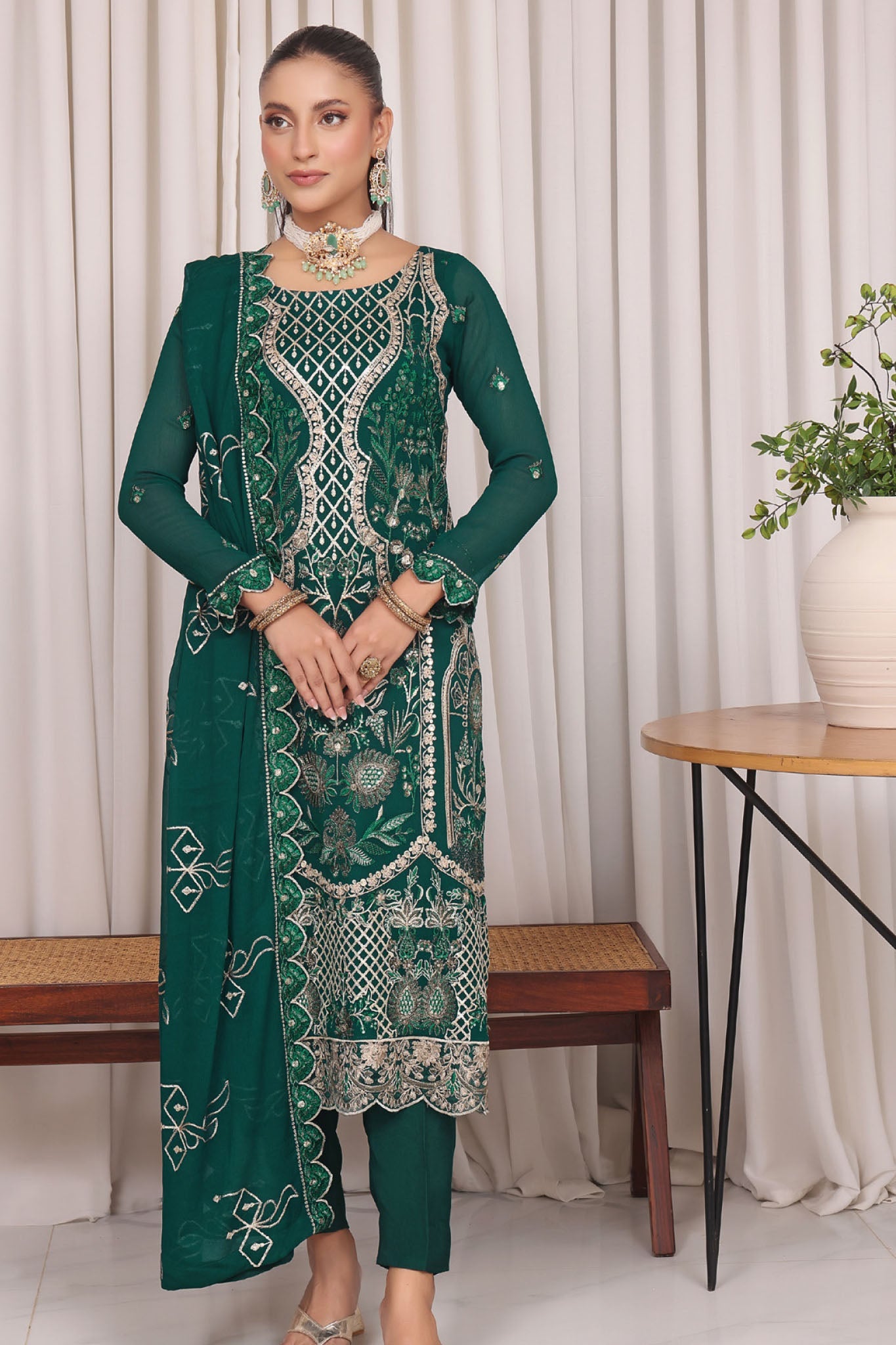 Jahanara By Soghat Unstitched 3 Piece Formals Collection'2025-JHA-08