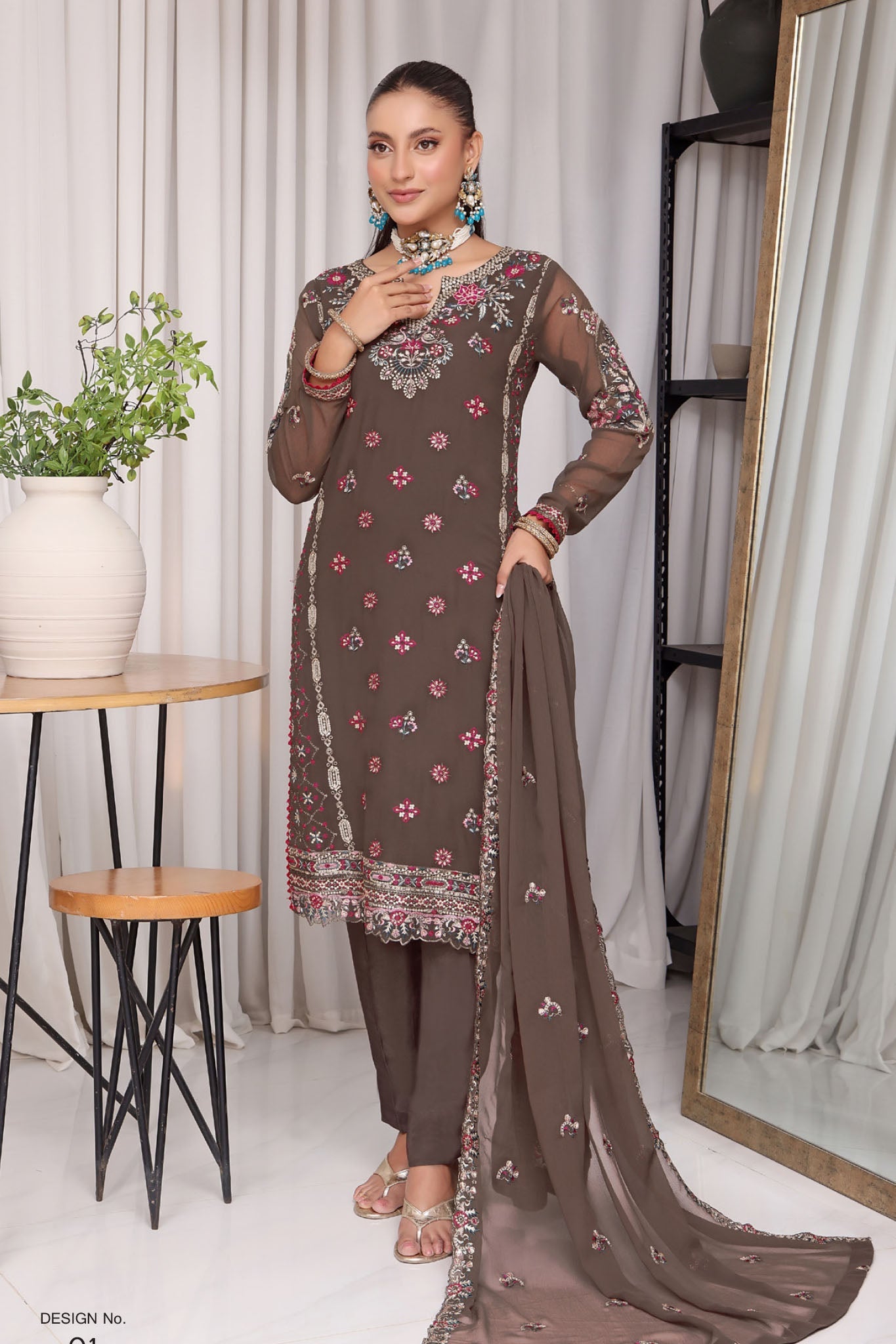 Jahanara By Soghat Unstitched 3 Piece Formals Collection'2025-JHA-01