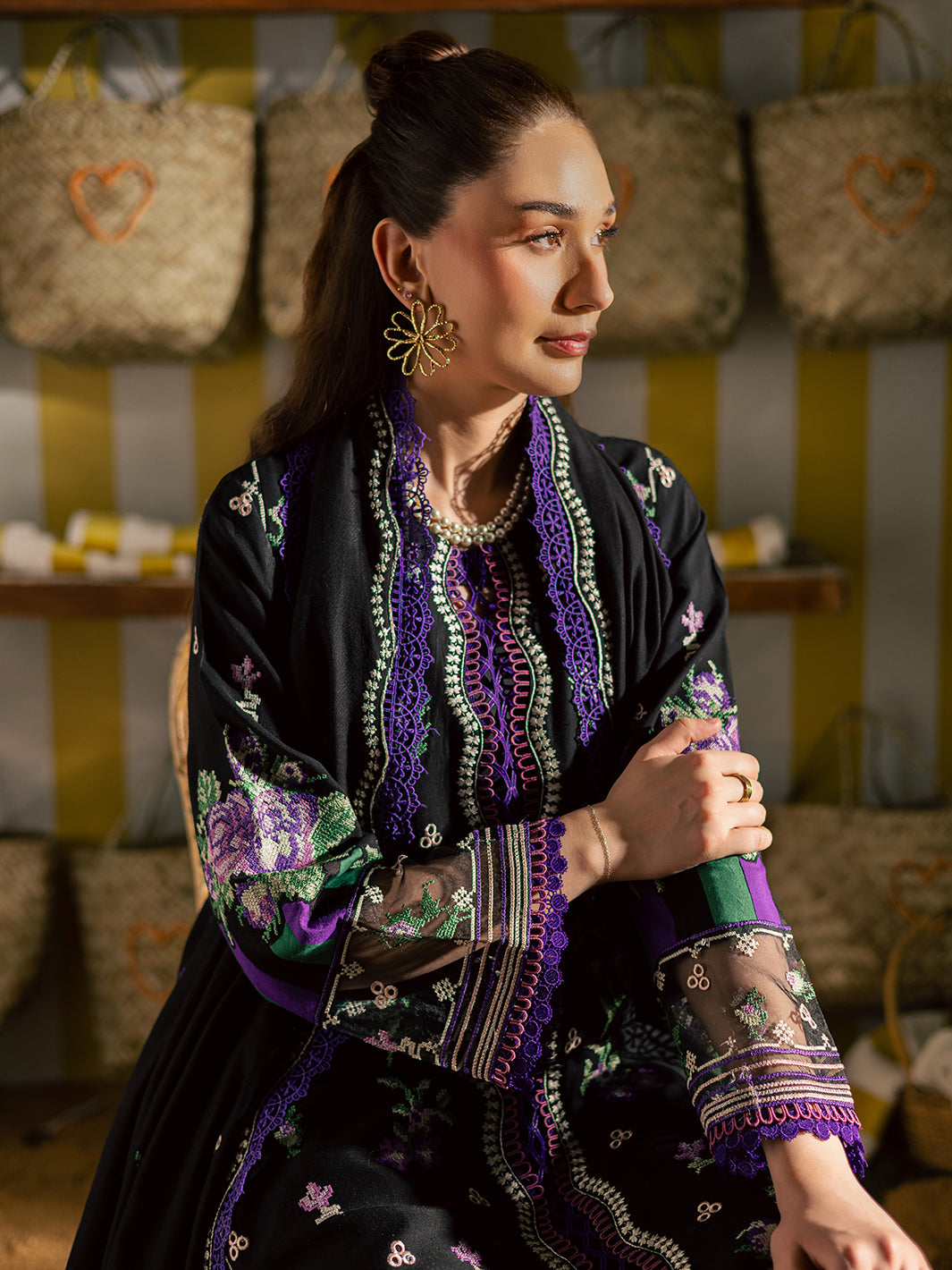 Kaia by Mahnur Unstitched 3 Piece Emb Winter Collection'2025-K-02