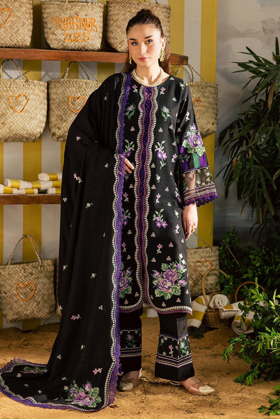 Kaia by Mahnur Unstitched 3 Piece Emb Winter Collection'2025-K-02
