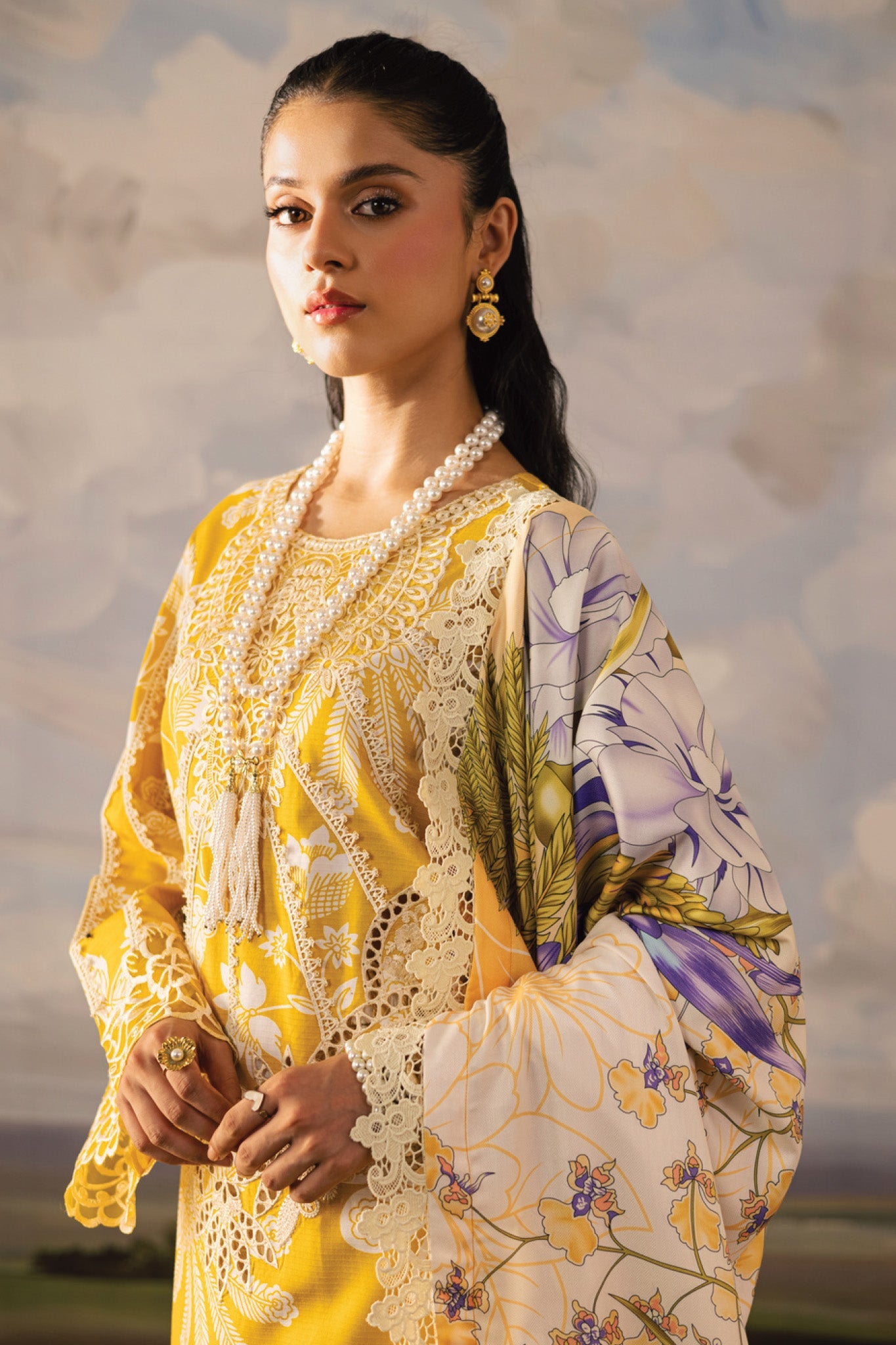 Kaia by Mahnur Unstitched 3 Piece Emb Winter Collection'2025-K-03