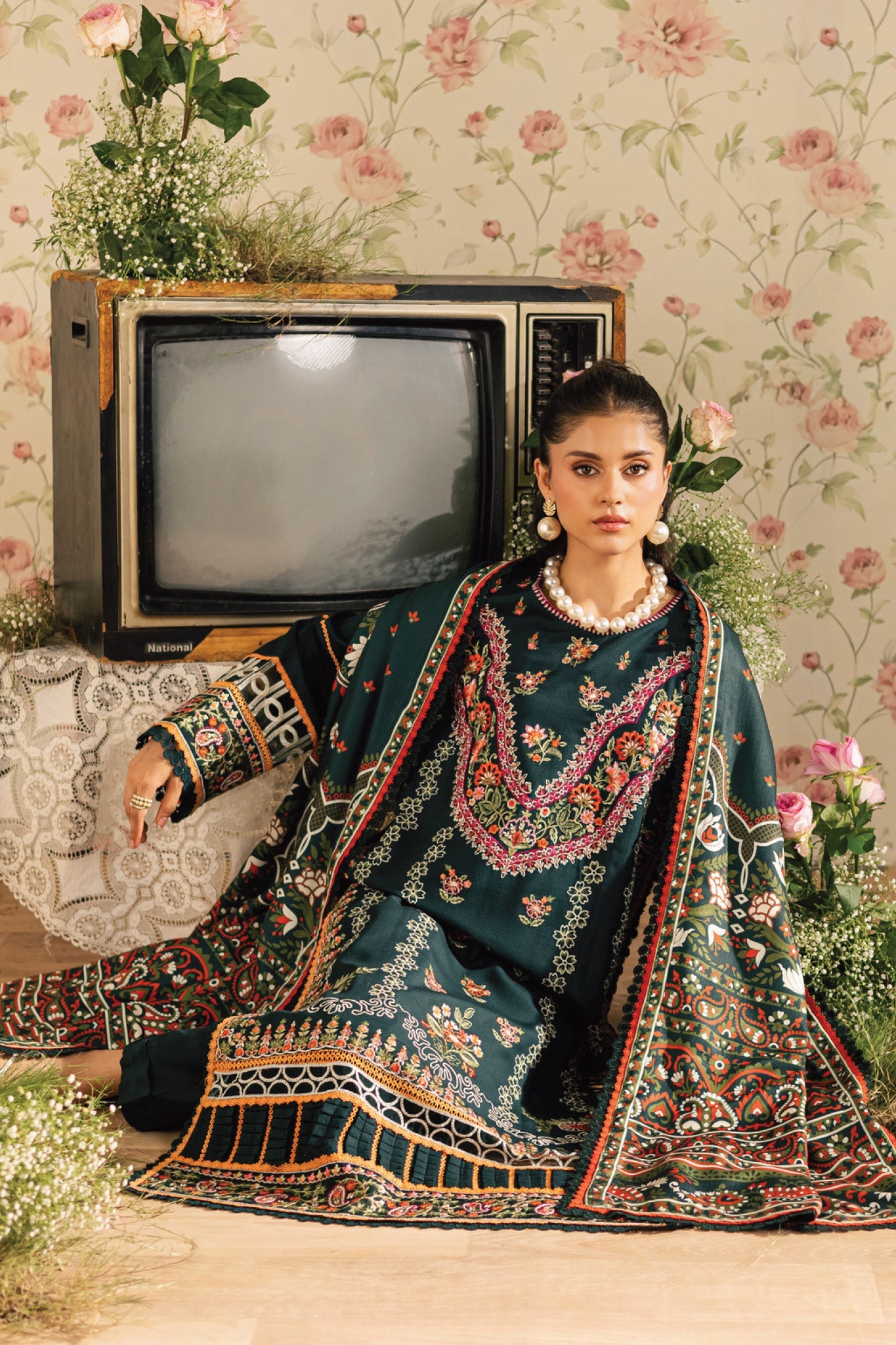Kaia by Mahnur Unstitched 3 Piece Emb Winter Collection'2025-K-08
