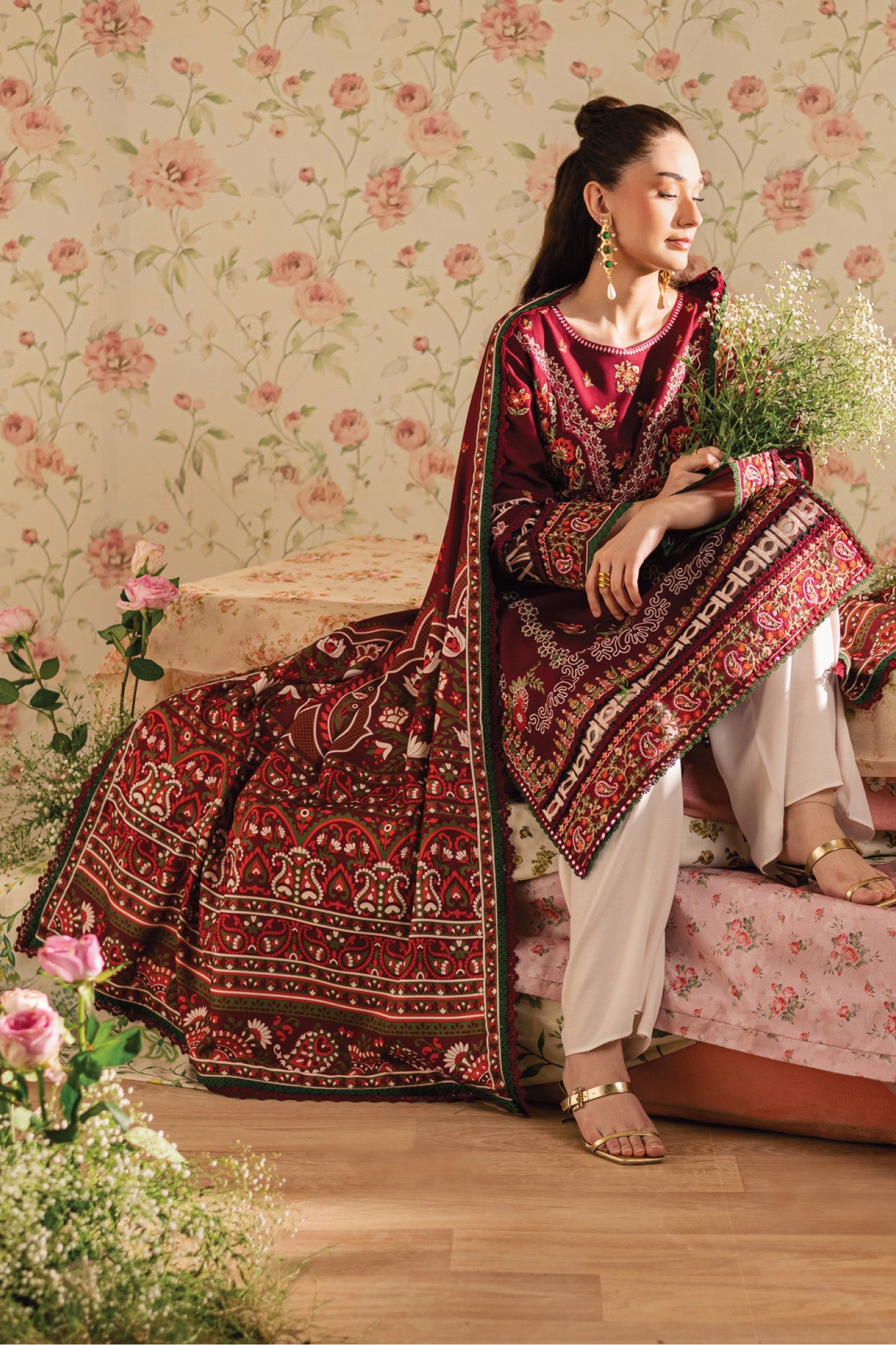 Kaia by Mahnur Unstitched 3 Piece Emb Winter Collection'2025-K-12