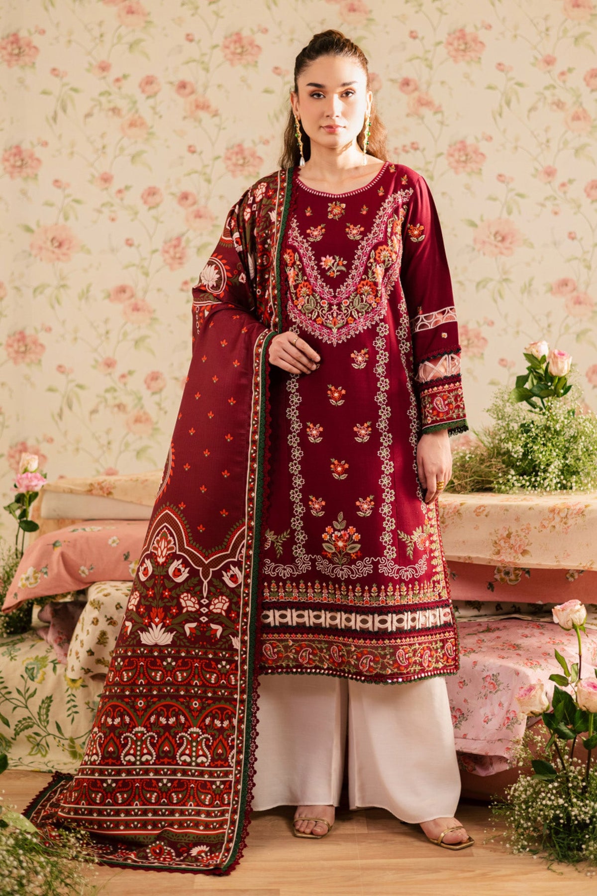 Kaia by Mahnur Unstitched 3 Piece Emb Winter Collection'2025-K-12