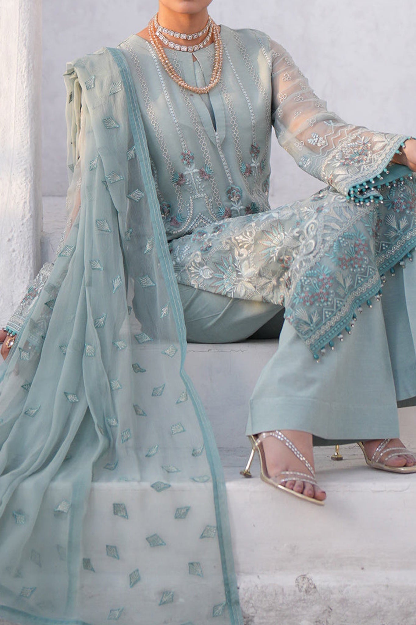 Kuch Khas By Flossie Unstitched 3 Piece Luxury Formals Vol-15 Collection'2024-K-1507-Izara