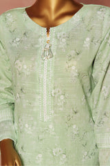 Hz Stitched 3 Piece Emb Chikankari Khaddar Vol-02 Collection'2024-KE-921-Green