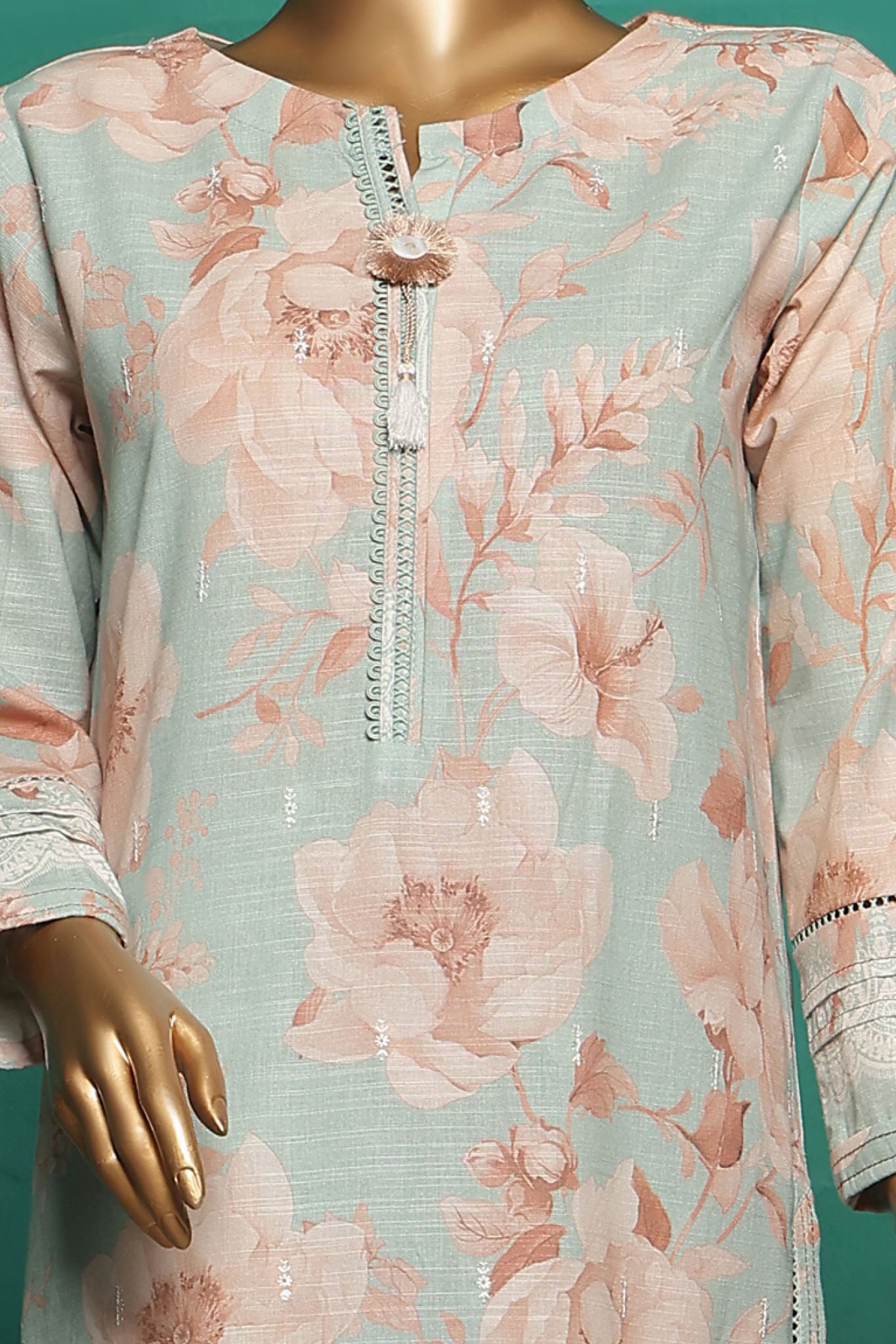 HZ Stitched 3 Piece Emb Khaddar Vol-03 Collection'2024-KE-926