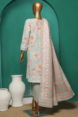 HZ Stitched 3 Piece Emb Khaddar Vol-03 Collection'2024-KE-926