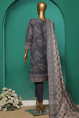 HZ Stitched 3 Piece Emb Khaddar Vol-03 Collection'2024-KE-931