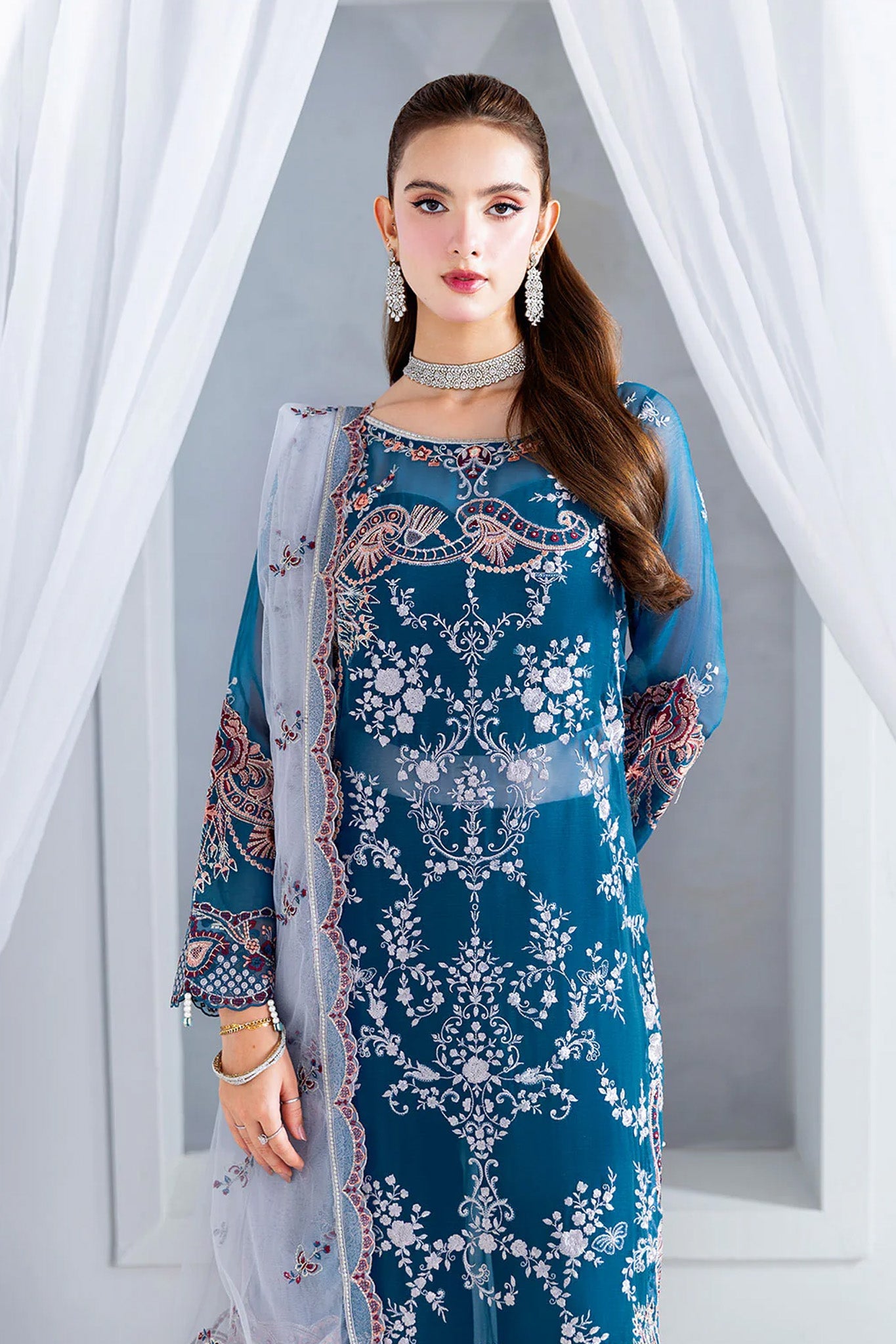 Arzoo by Ramsha Unstitched 3 Piece Chiffon Vol 02 Collection'2025-U-202