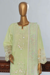 Bin Saeed Stitched 3 Piece Luxury Emb Cotton Vol-04 Collection'2024-LF-1153-Pista
