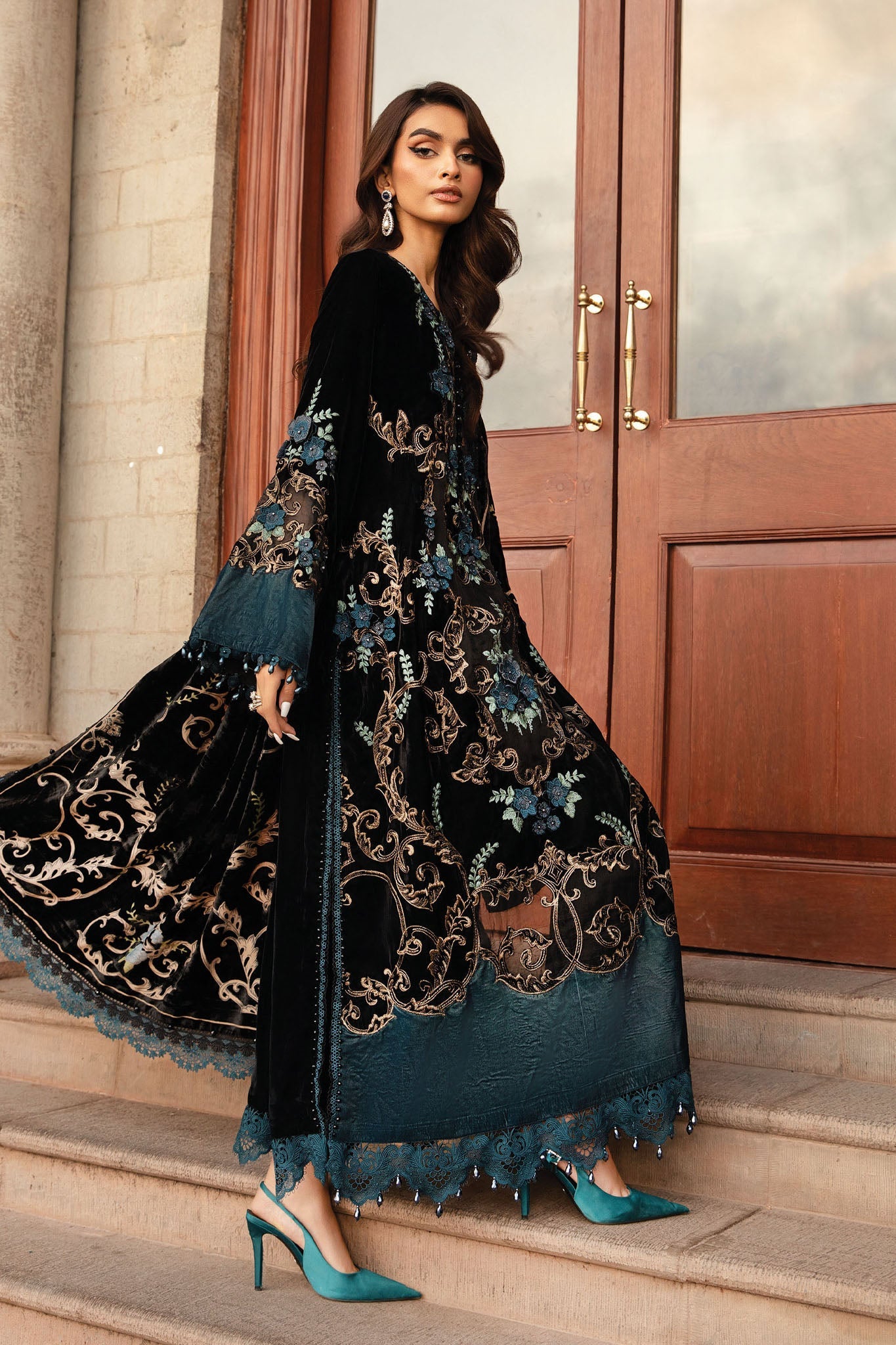 Maria B Unstitched 3 Piece Winter Luxe Collection'2024-LN-1208