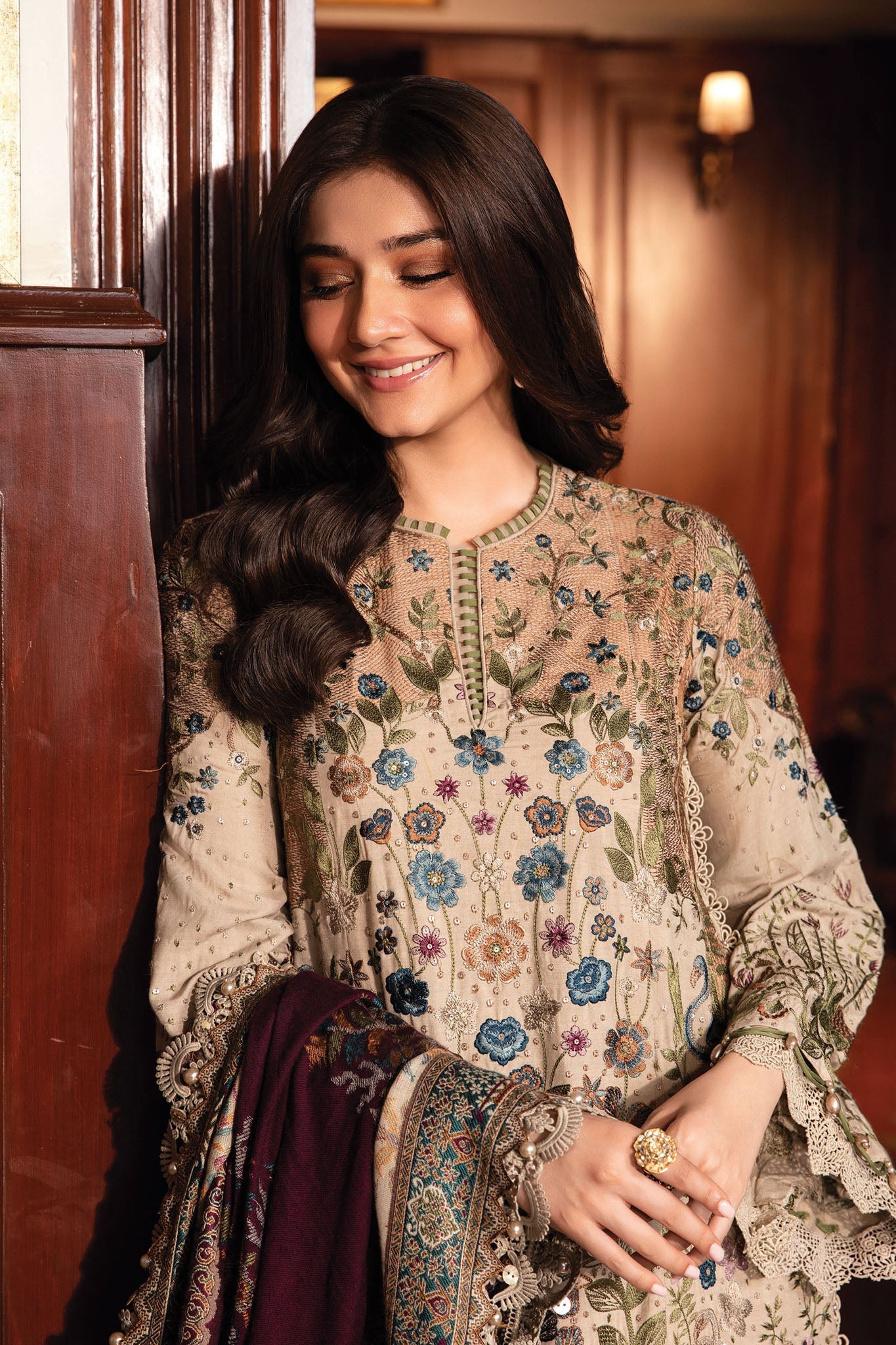Maria B Unstitched 3 Piece Winter Luxe Collection'2024-LN-1211