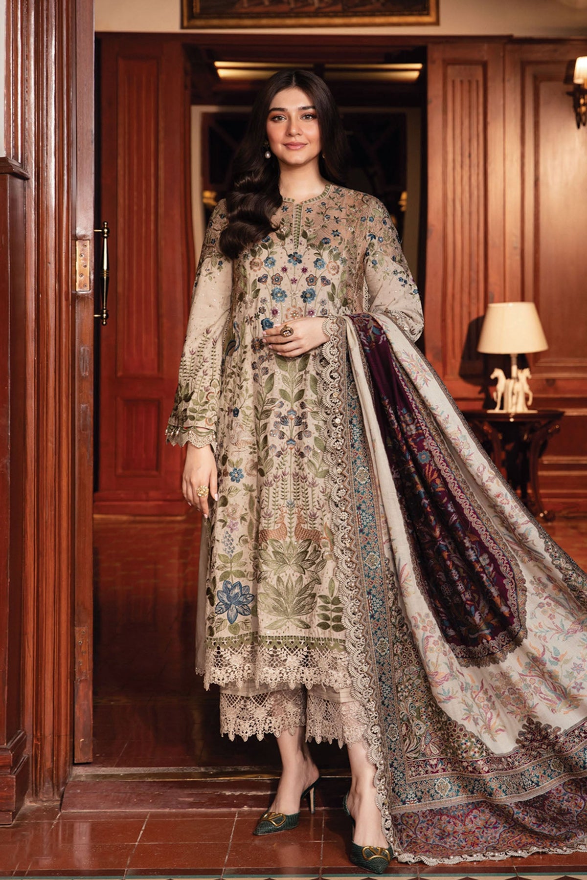 Maria B Unstitched 3 Piece Winter Luxe Collection'2024-LN-1211