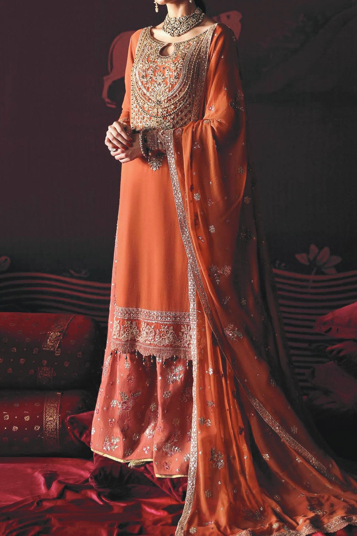 Devdas by Emaan Adeel Unstitched 3 Piece Luxury Festive Formals Collection'2024-Leela