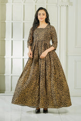 MeBae Stitched Frock Collection-Leopard Charm Frock