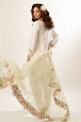Lux Edit By Zaaviay Stitched Lime Sorbet (Three Piece)