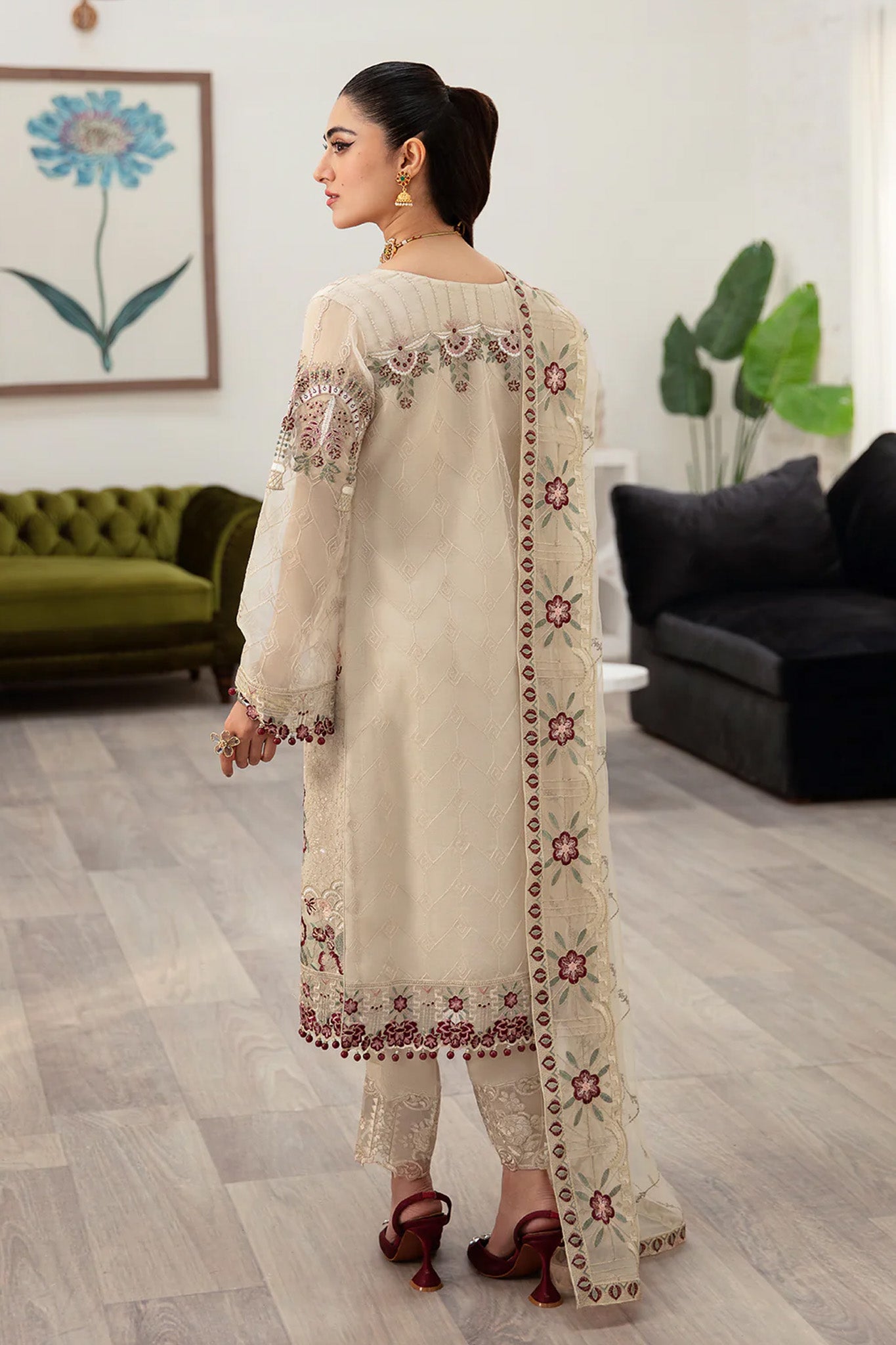 Minhal by Ramsha Unstitched 3 Piece Formals Vol-10 Collection'2025-M-1004
