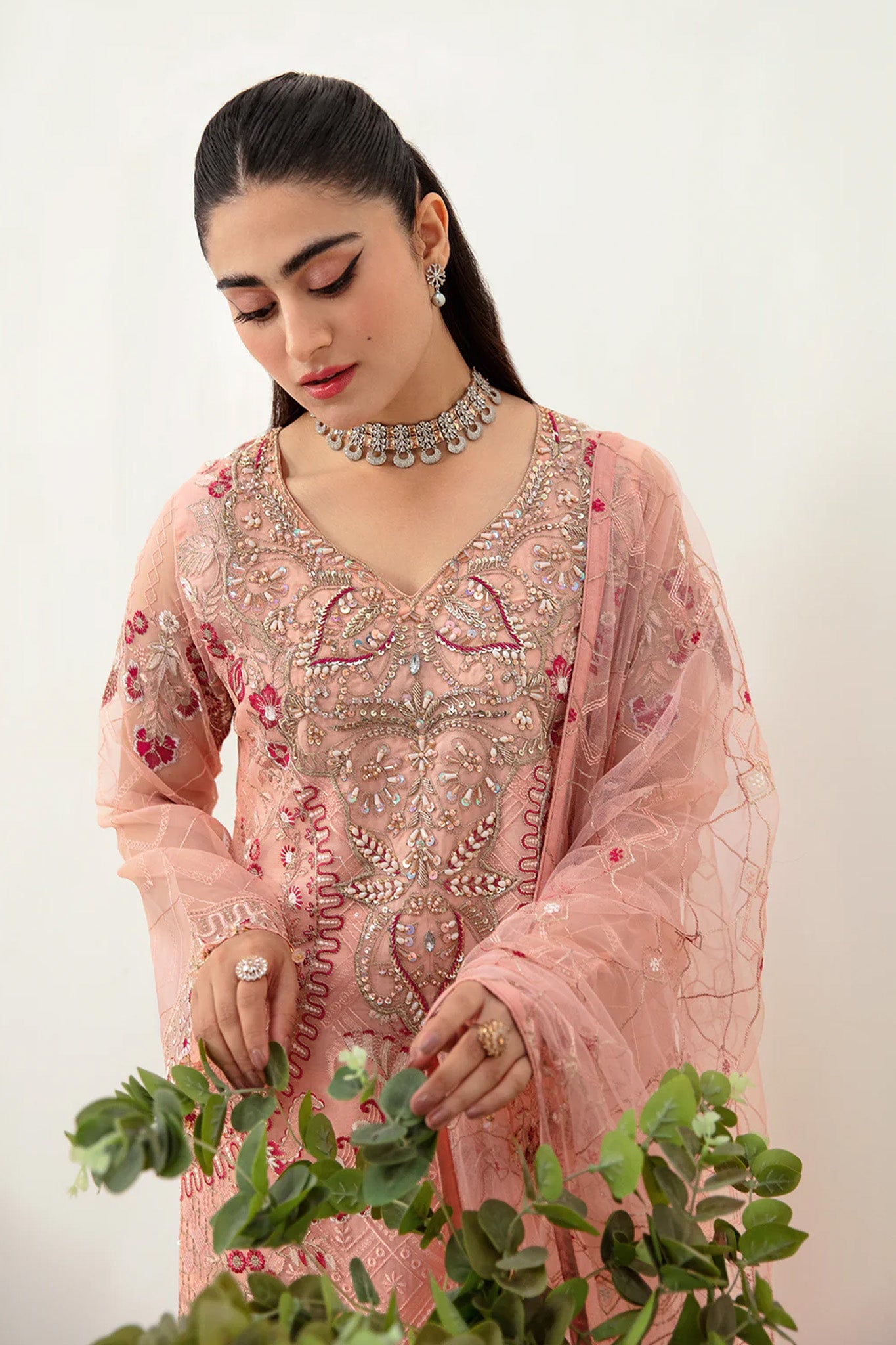 Minhal by Ramsha Unstitched 3 Piece Formals Vol-10 Collection'2025-M-1007