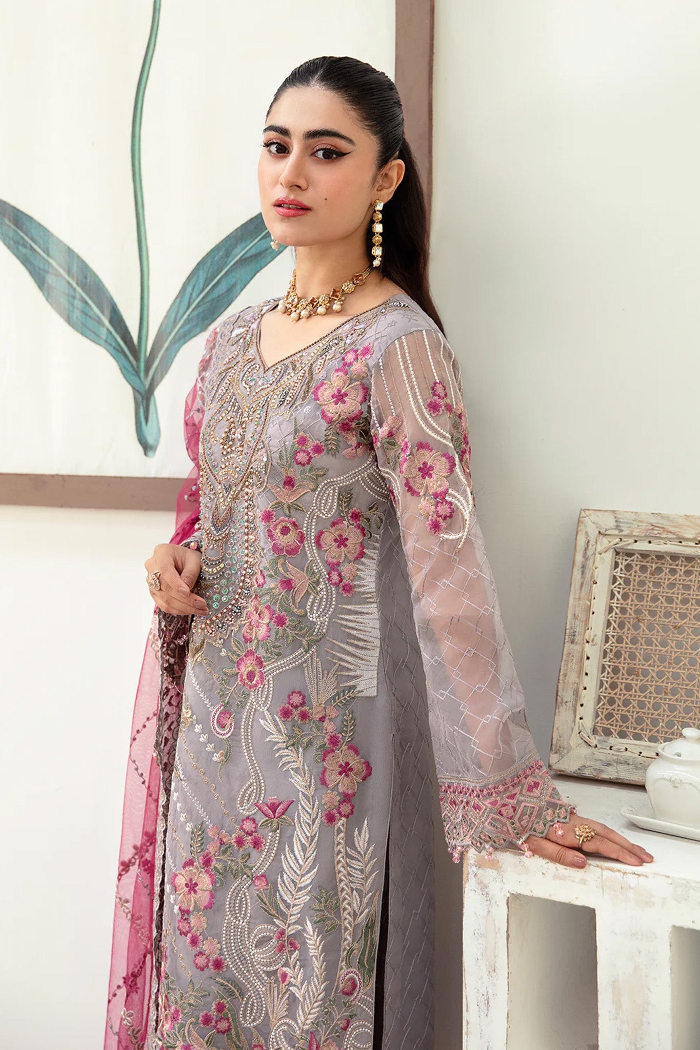 Minhal by Ramsha Unstitched 3 Piece Formals Vol-10 Collection'2025-M-1008