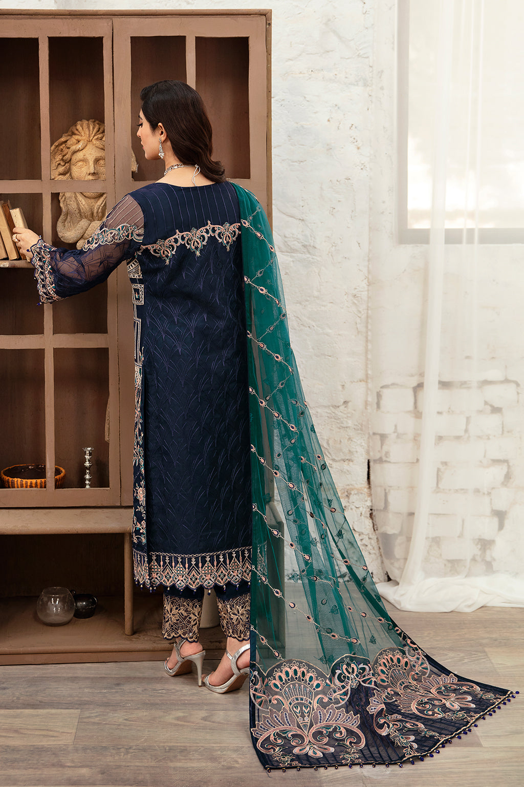 Minhal by Ramsha Unstitched 3 Piece Formals Vol-10 Collection'2025-M-1009
