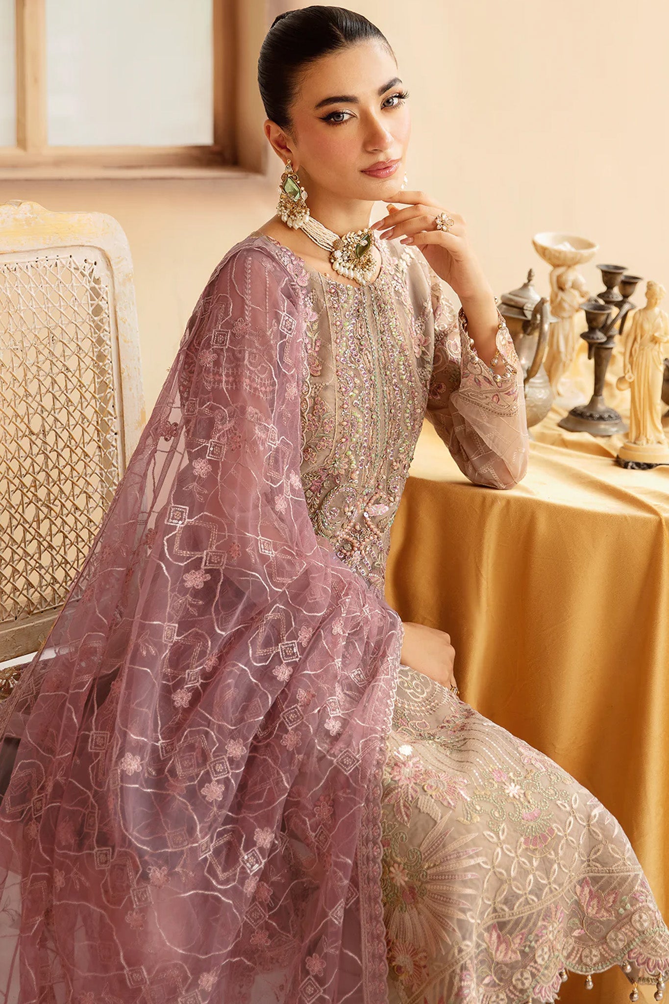 Minhal by Ramsha Unstitched 3 Piece Formals Vol-12 Collection'2025-M-1206