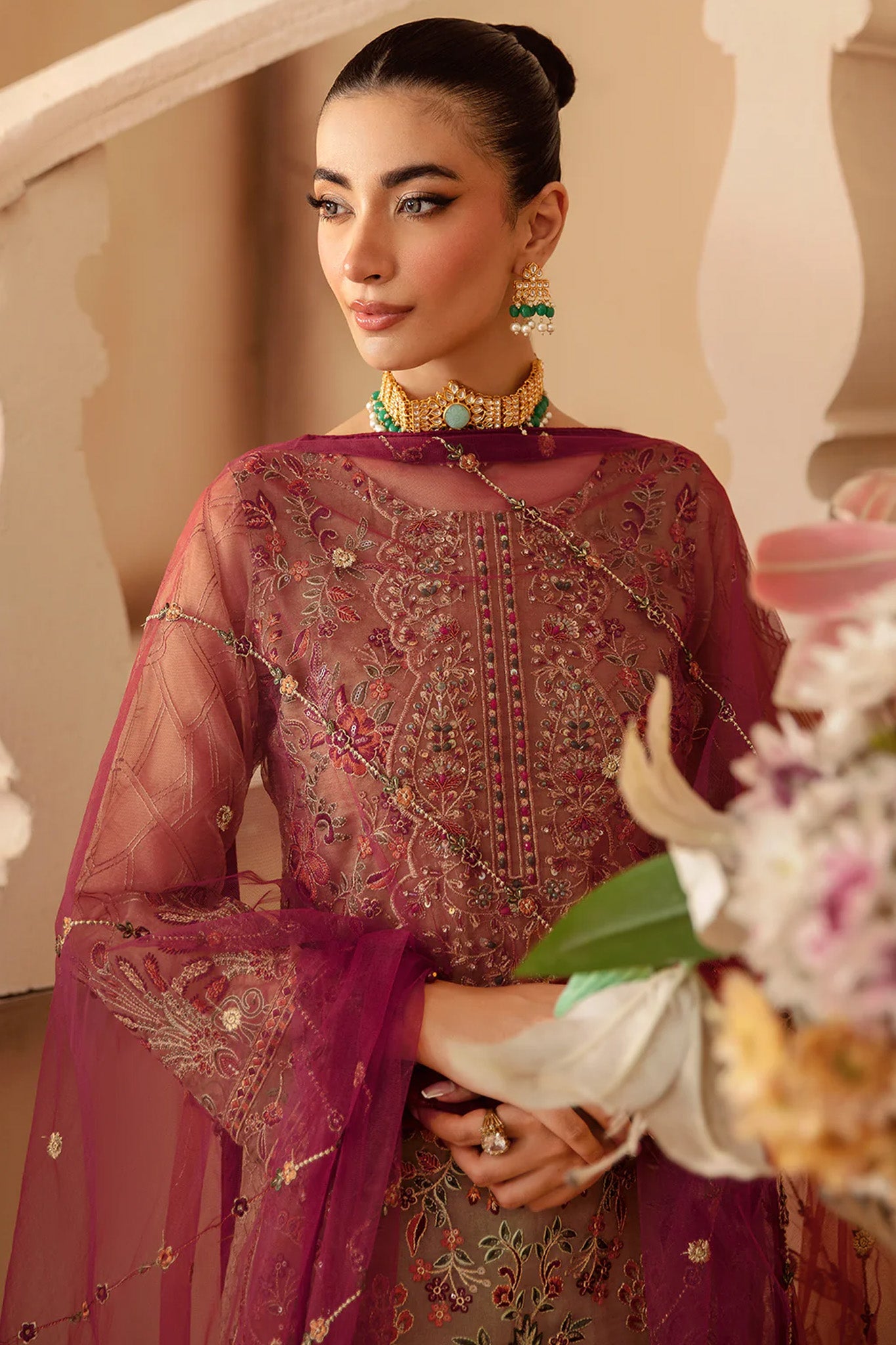 Minhal by Ramsha Unstitched 3 Piece Formals Vol-12 Collection'2025-M-1208