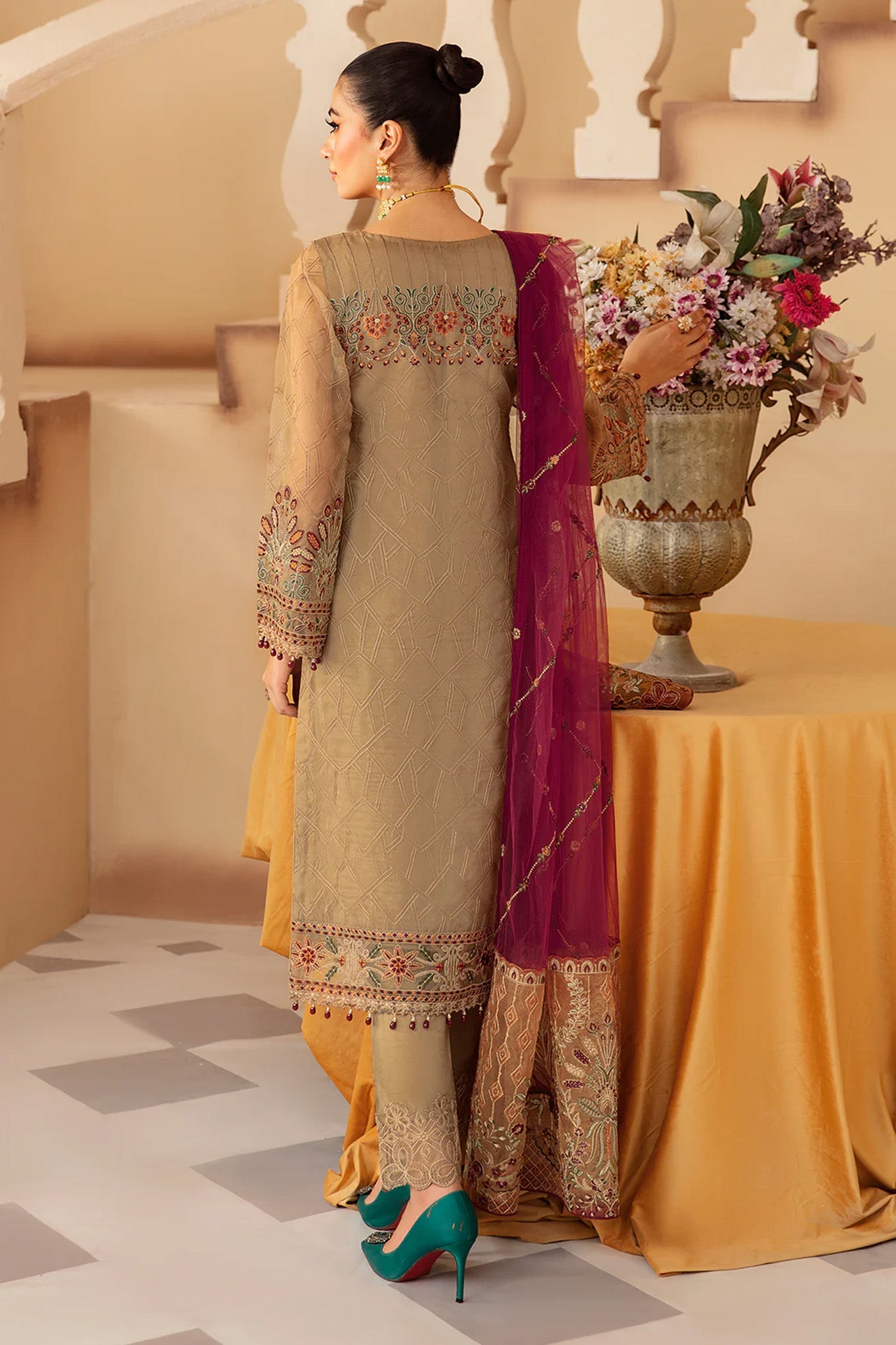 Minhal by Ramsha Unstitched 3 Piece Formals Vol-12 Collection'2025-M-1208