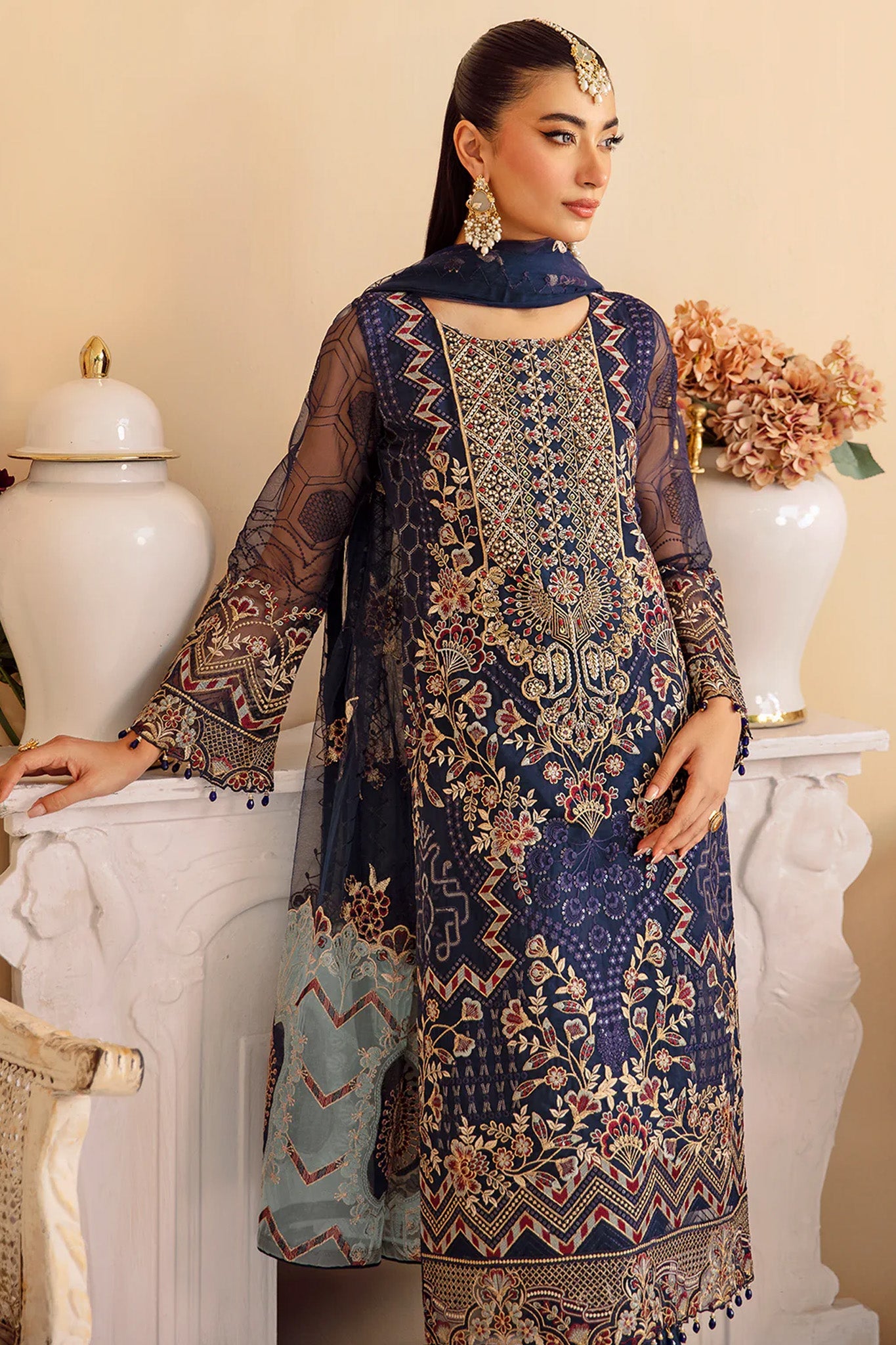 Minhal by Ramsha Unstitched 3 Piece Formals Vol-12 Collection'2025-M-1209