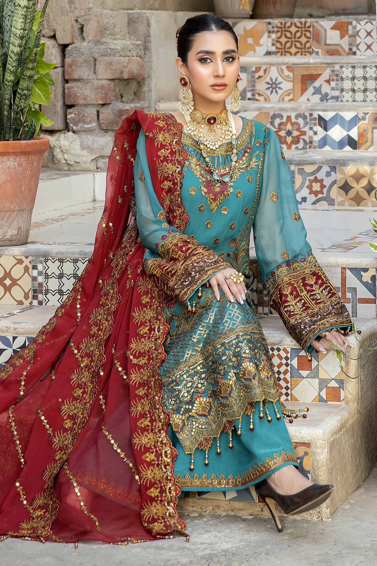 De Lambent Majestic by Imrozia Unstitched 3 Piece Chiffon Collection'2023-M-36-Ava