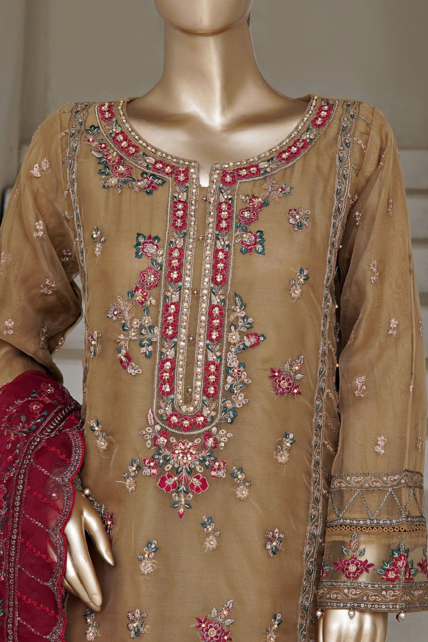 Mahpara by Sada Bahar Stitched 3 Piece Festive Formals Vol-17 Collection'2025-MA-41-CHEKO