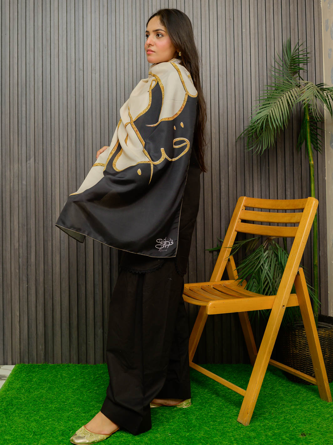 Tng By Md Stole Collection-Alfaz E Iqbal Stole | Beige