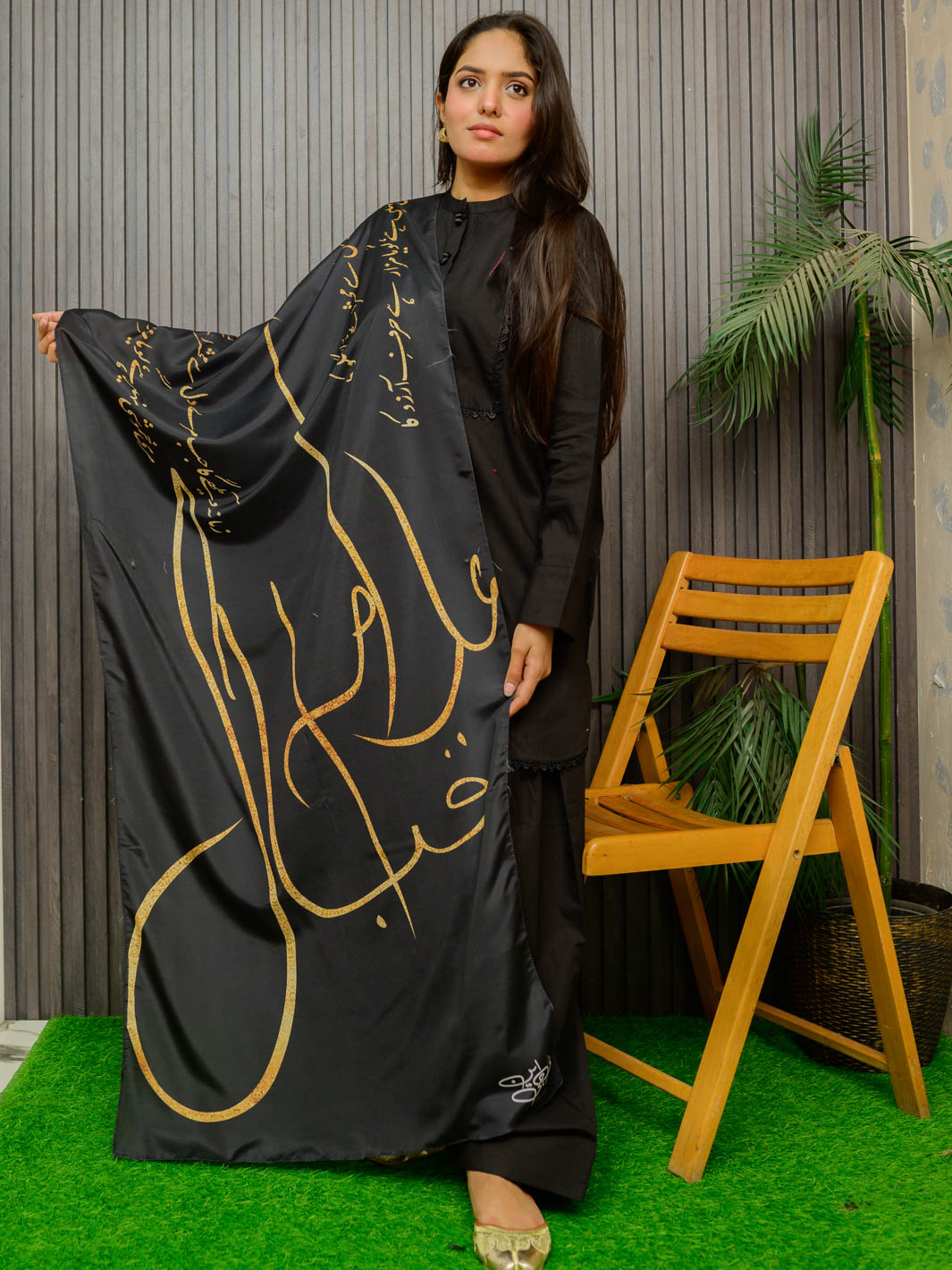 Tng By Md Stole Collection-Alfaz E Iqbal Stole | Black
