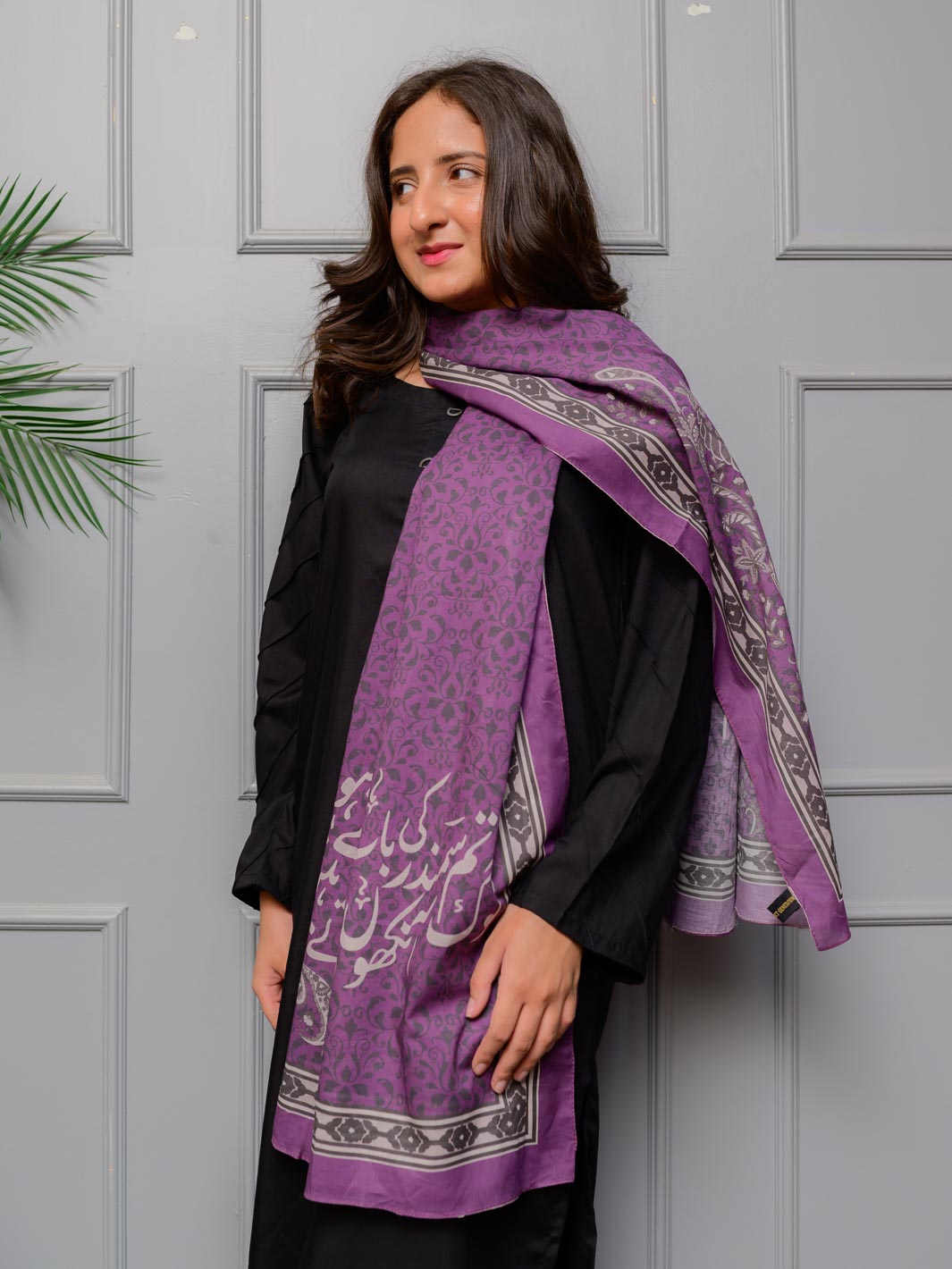 Tng By Md Stole Collection-Gehrai Stole (Lilac)