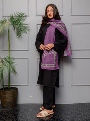 Tng By Md Stole Collection-Gehrai Stole (Lilac)