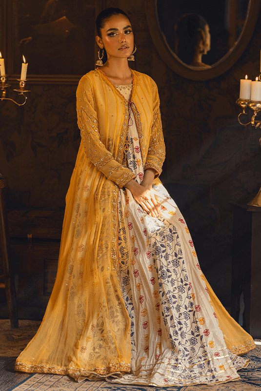 Qarmazi By Zaaviay Stitched Mehr-E-Naz (Two Piece)