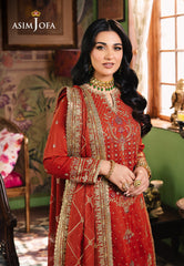 Asim Jofa Afsanay - Luxury Pret Ajlp-04 Embroidered Twisted Lawn 3Pcs