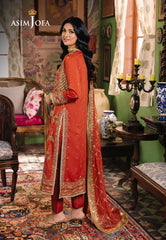 Asim Jofa Afsanay - Luxury Pret Ajlp-04 Embroidered Twisted Lawn 3Pcs